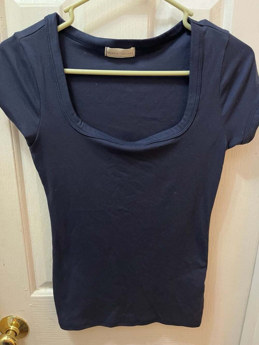 Frankee & Skylarr Square Neck Tee Size S